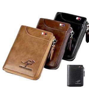 BagBazario Men's Genuine Leather RFID Blocking Wallet