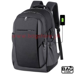 BagBazario Waterproof Laptop Backpack with USB Charging Port